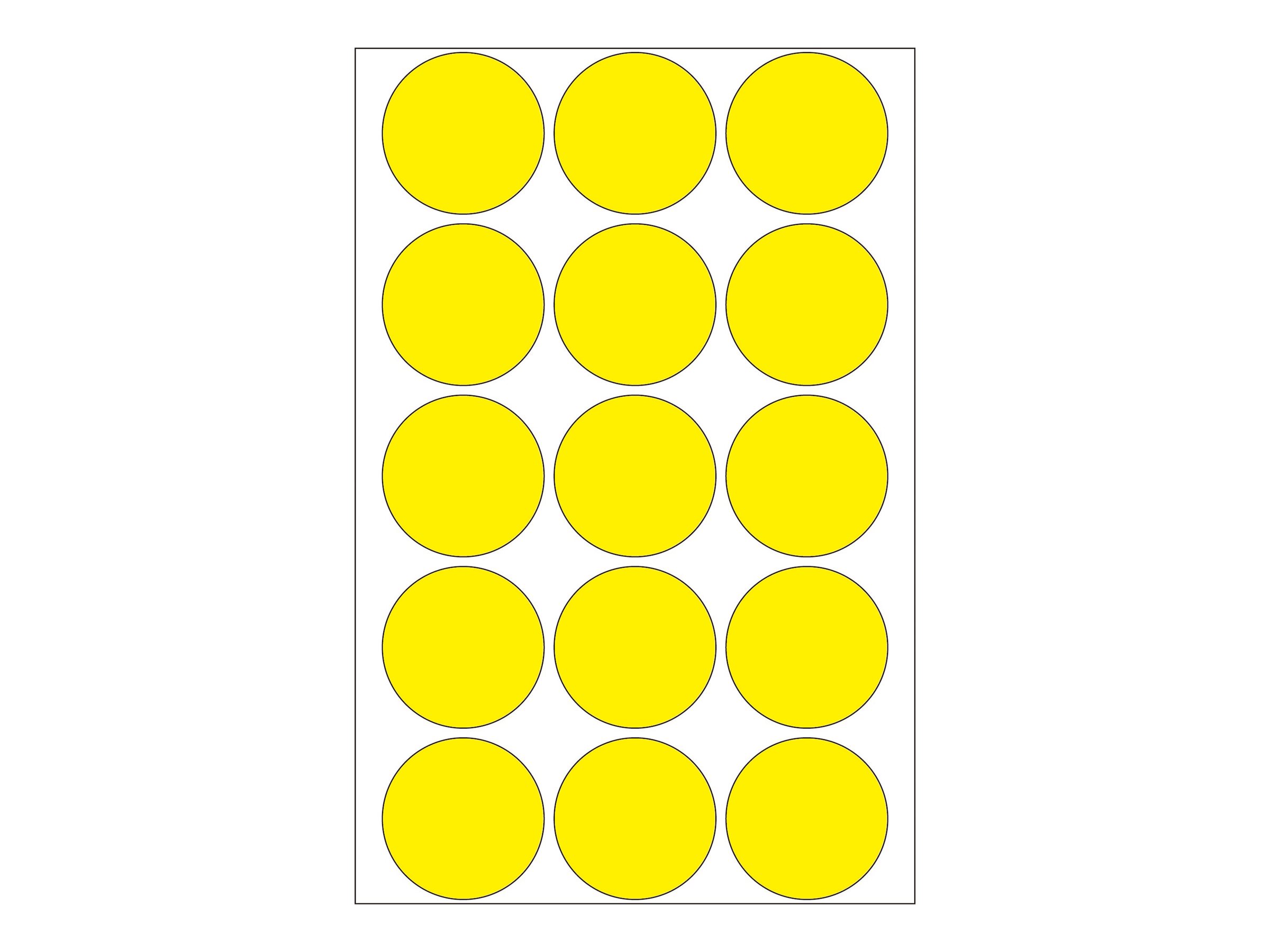 HERMA Papier - permanent selbstklebend - Gelb - 32 mm rund 480 Etikett(en) (32 Bogen x 15), Ansicht 3