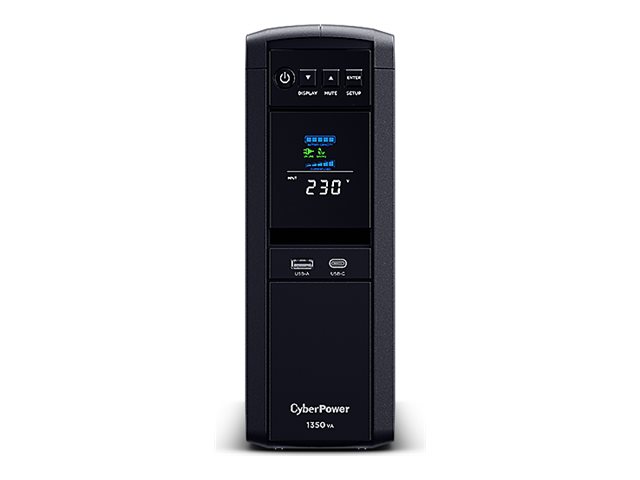 CyberPower Systems CyberPower CP1350EPFCLCD Line-Interaktiv 1350VA 6AC-Ausgänge Tower Schwarz, Ansicht 2