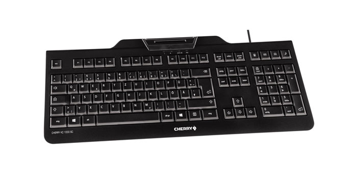 Cherry KC 1000 SC, Volle Größe (100%), Kabelgebunden, USB, Schwarz