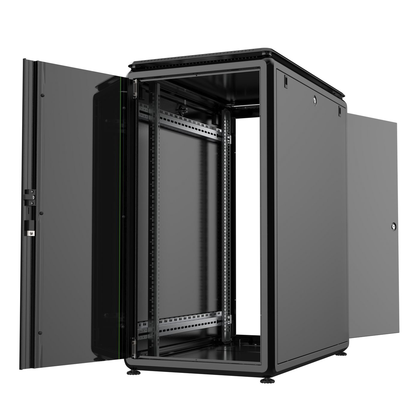 Lanview RDL22U61BL - 22U - 600 kg - 61 kg - Schwarz, Ansicht 2