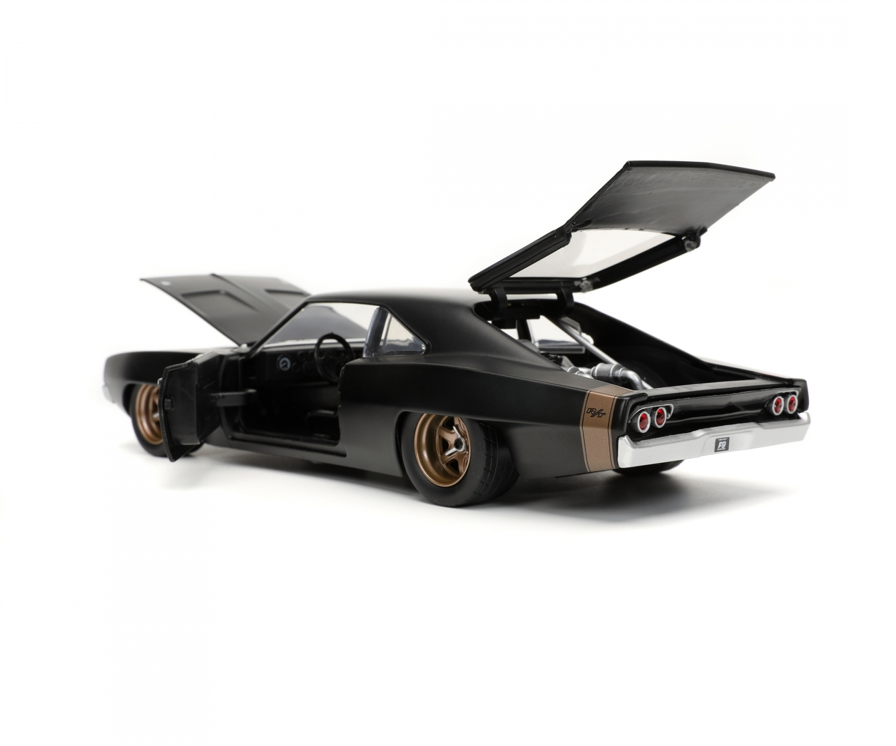 Jada Toys Fast & Furious 1968 Dodge Charger Widebody 1:24 - Auto - Fast&Furious - Metall - Kunststoff - Gummi - Schwarz, Ansicht 4