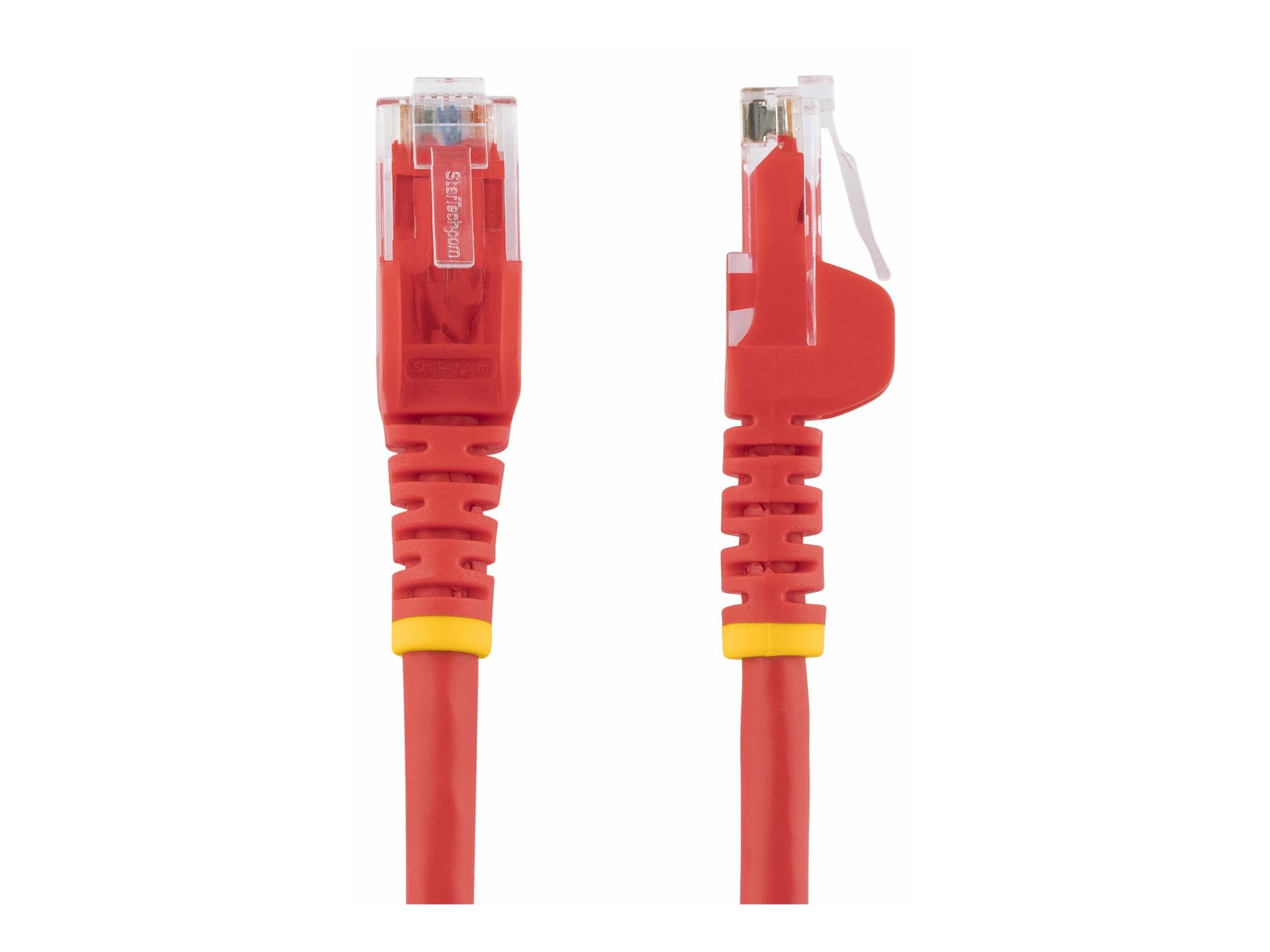 StarTech.com 1.5m CAT6 Ethernet Cable, 10 Gigabit Snagless RJ45 650MHz 100W PoE Patch Cord, CAT 6 10GbE UTP Network Cable w/Strain Relief, Red, Wiring is UL Certified/TIA - Category 6 - 24AWG (N6PATC150CMRD)