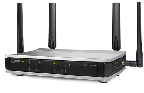 Lancom 1800EF-5G EU Powerful business router with 5G fiber-optic port SFP and Gigabit - Router - Glasfaser (LWL), Ansicht 2