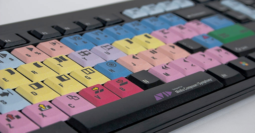 Logickeyboard Avid Media Composer - Full-size (100%) - Verkabelt - USB - Mehrfarbig - TL: Deutsch, QWERTZ, Ansicht 2