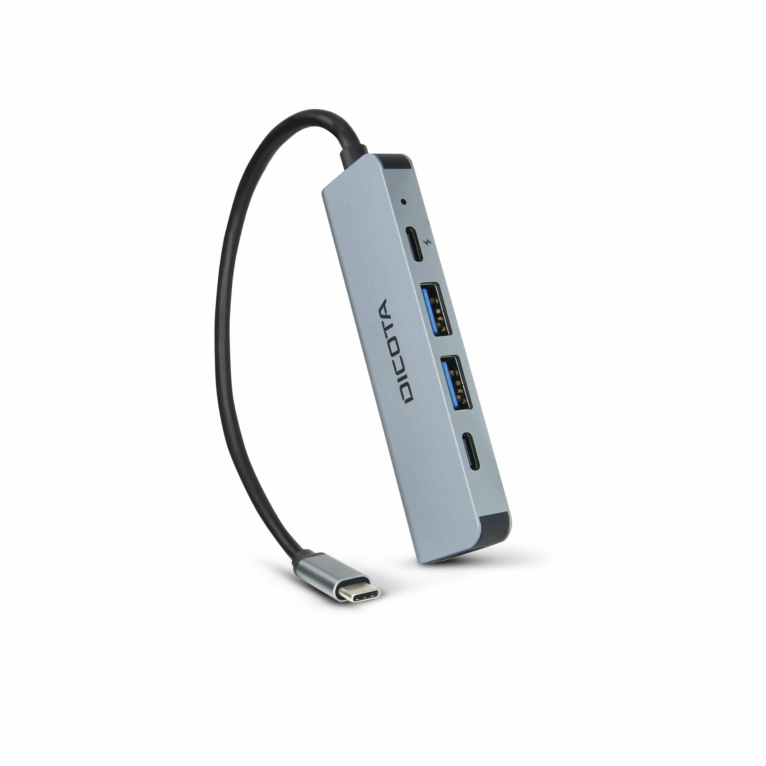Dicota USB-C 5-in-1 Video Hub 4K PD 100W silver, Ansicht 3