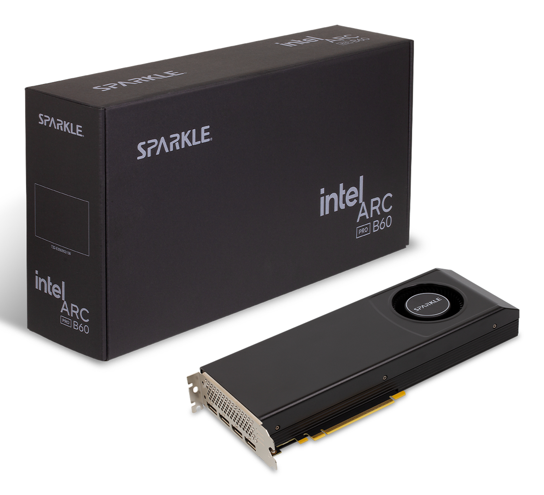SPARKLE B60 Pro Intel Arc Blower GDDR6 1A1-S00442200G - 24.576 MB, Ansicht 2