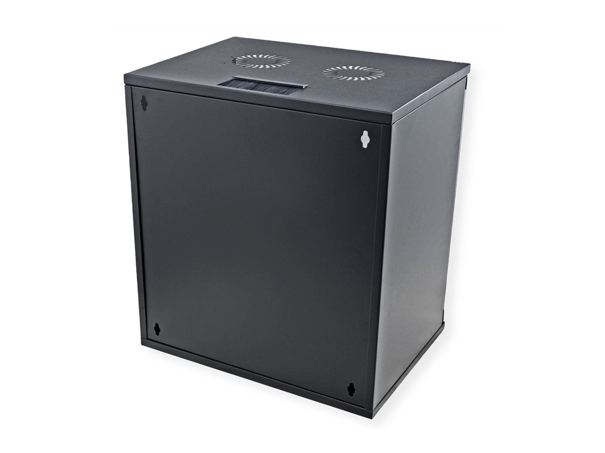 ROLINE 19 Zoll Wandgehäuse Basic 12 HE 540x400 BxT Bausatz schwarz - Wandgehäuse, Ansicht 4