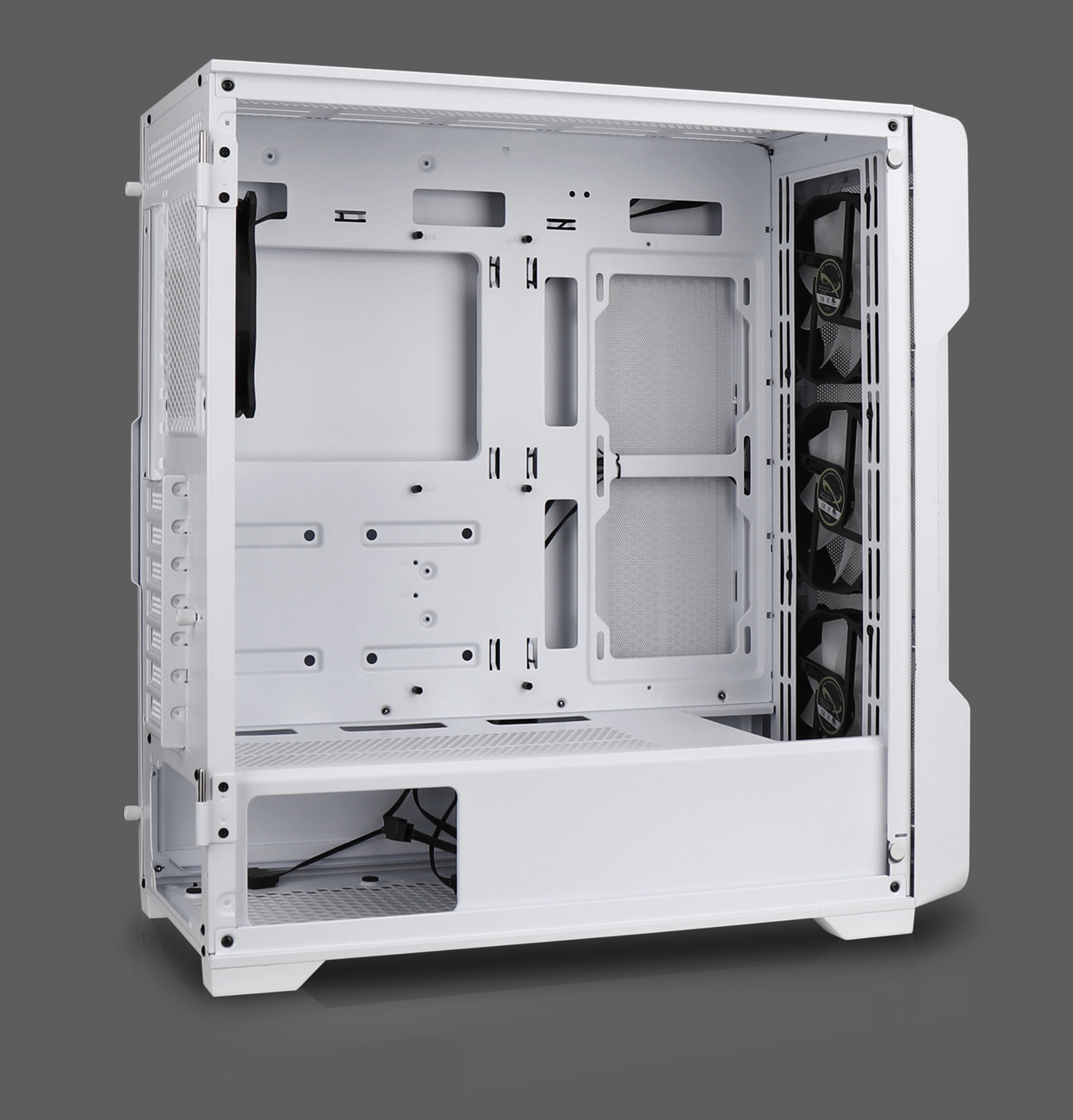 Nanoxia Geh Midi DS-9 ARGB Airflow white - USB-C - TG-Mesh - Midi/Minitower - ATX, Ansicht 2