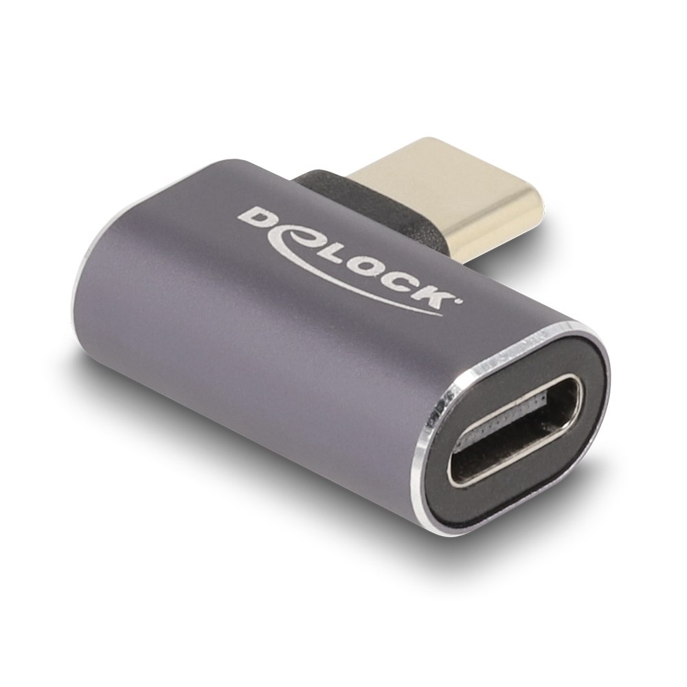 Delock USB-Adapter - 24 pin USB-C (M) links/rechts abgewinkelt zu 24 pin USB-C (W), Ansicht 2