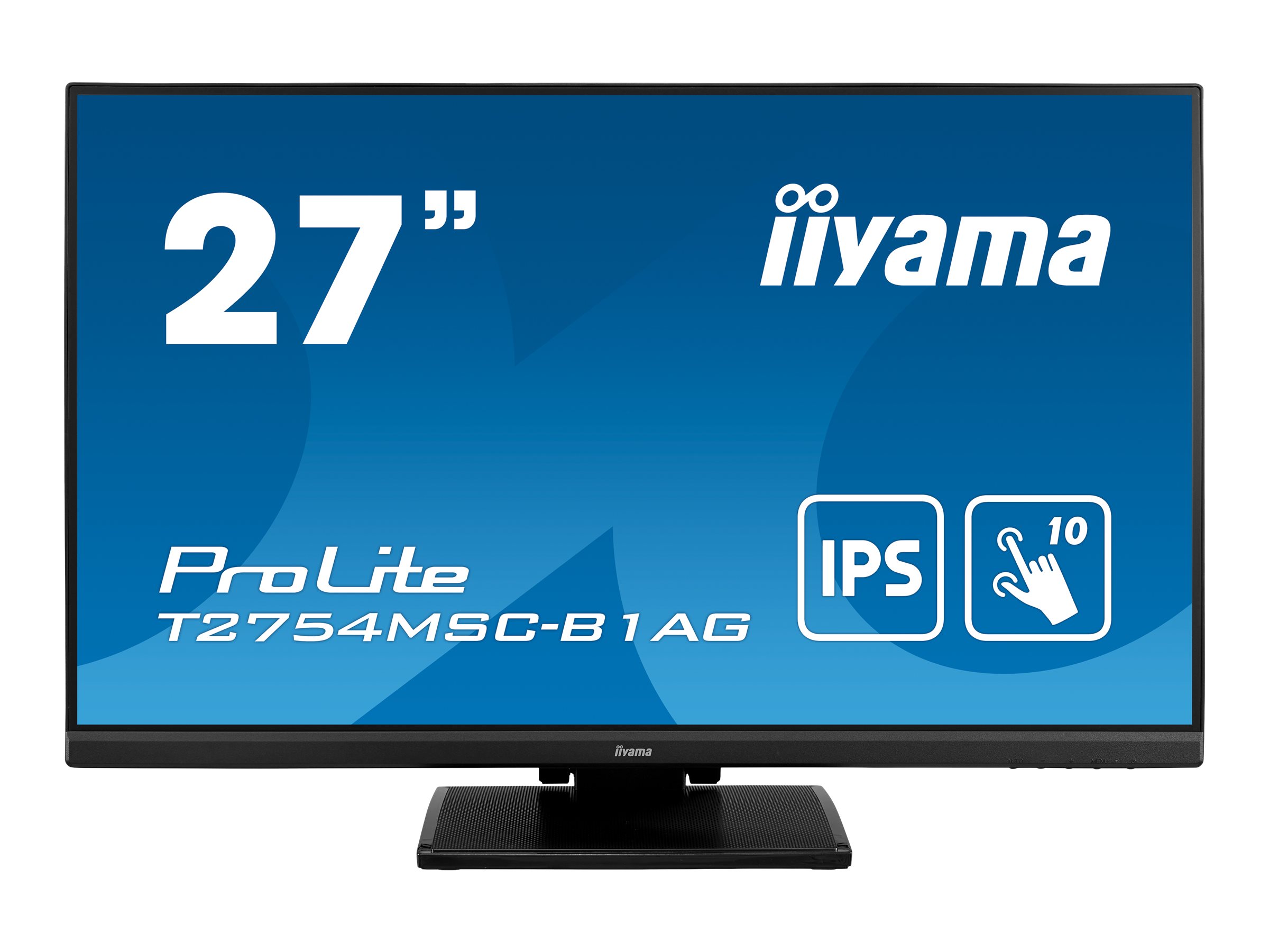 iiyama ProLite T2754MSC-B1AG - LED-Monitor - 68.6 cm (27") - Touchscreen - 1920 x 1080 Full HD (1080p) @ 60 Hz - IPS