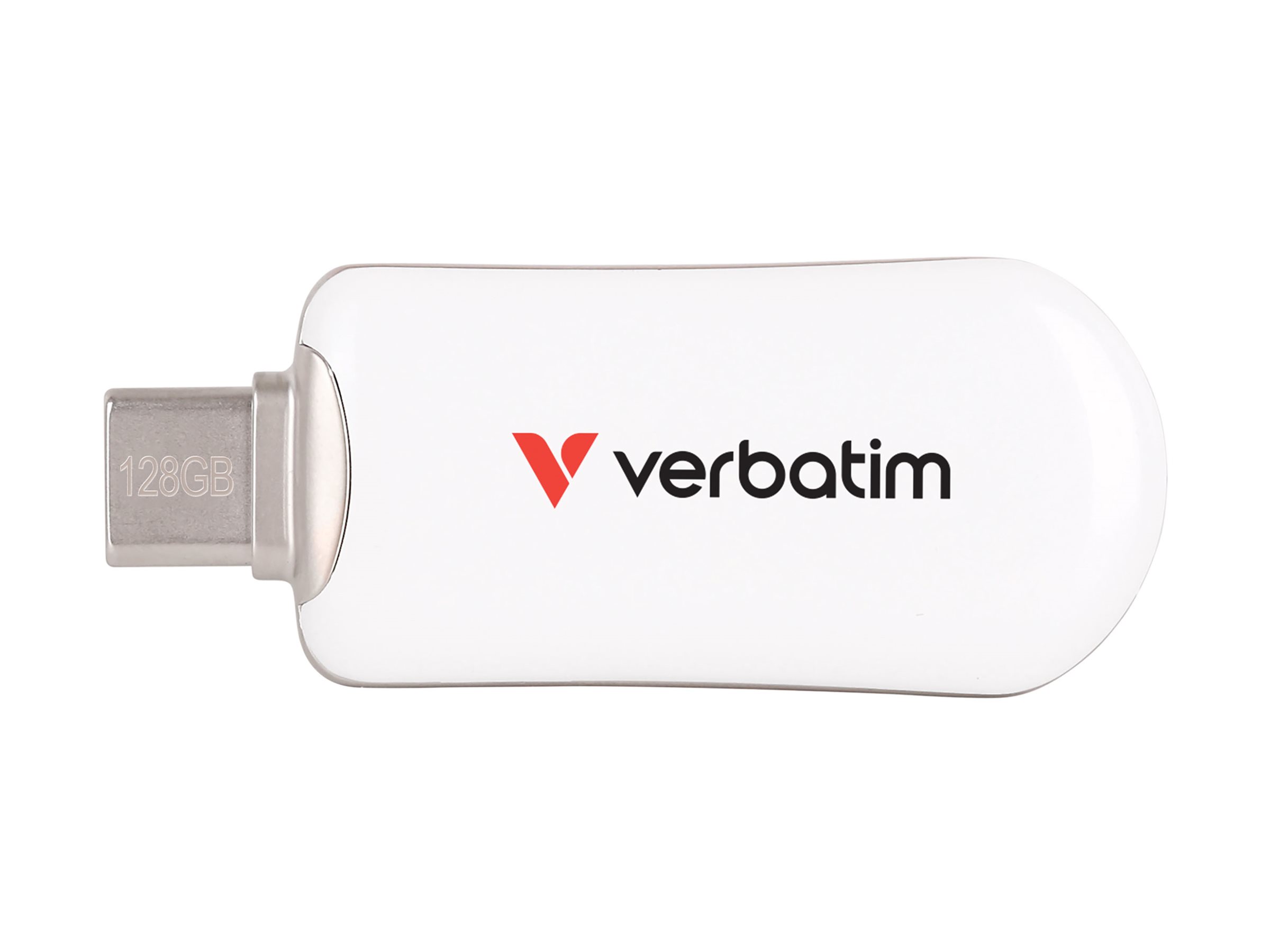 Verbatim PLECTRA USB-C FLASH DRIVE WHITE 128GB, Ansicht 3