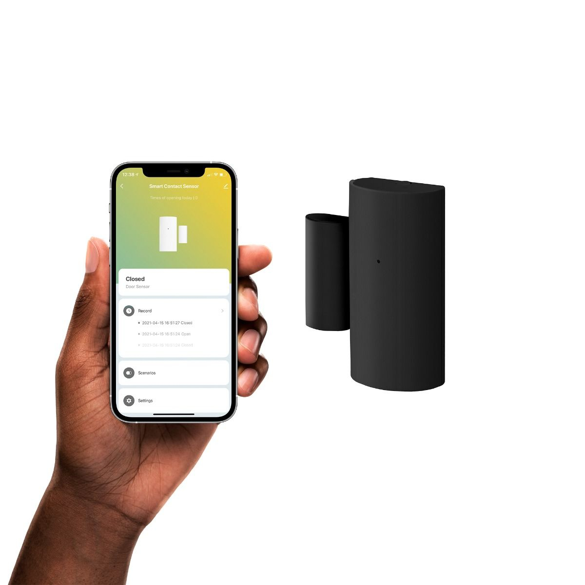 Hombli HBSC-0100 - Kabellos - Bluetooth - Schwarz - Tür/Fenster - 0,015 m - 50 m, Ansicht 3