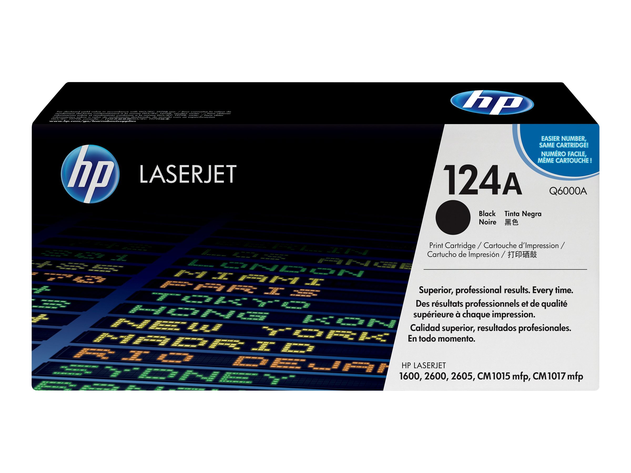 HP 124A - Schwarz - original - LaserJet - Tonerpatrone (Q6000A)