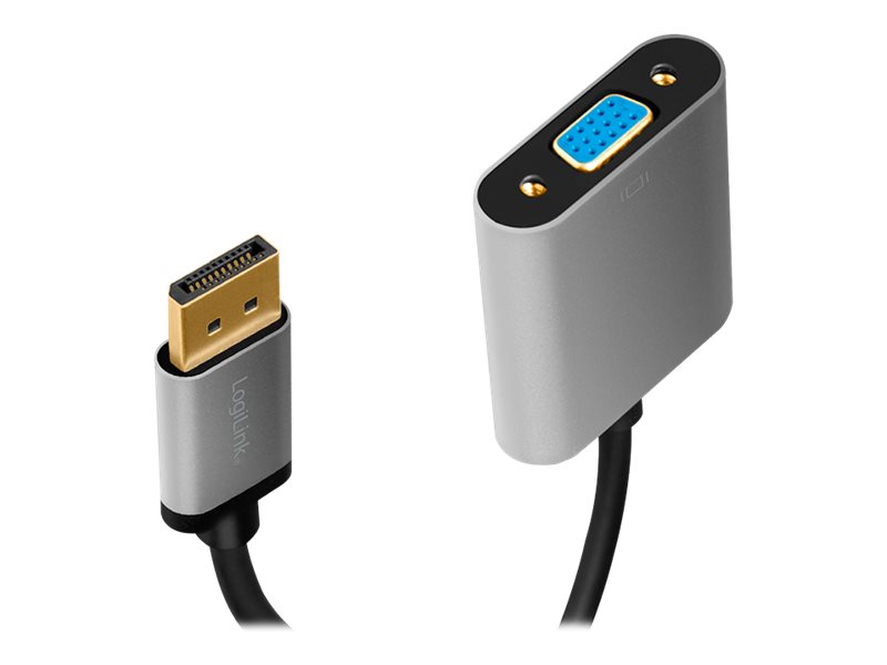 LogiLink Videoadapter - DisplayPort (M) zu HD-15 (VGA)