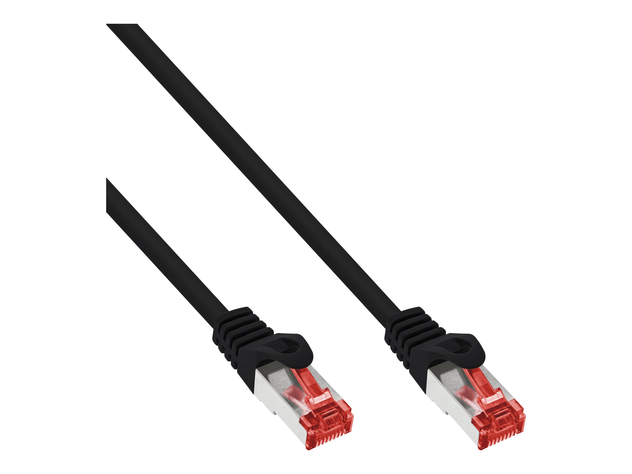 InLine Patchkabel - SFTP (PiMf) - Cat.6 - 250MHz - PVC - CCA - schwarz - 10m