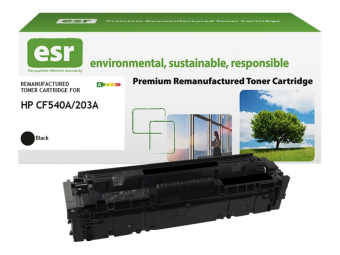 ESR Schwarz - kompatibel - Karton - wiederaufbereitet - Tonerpatrone (Alternative zu: HP CF540A)