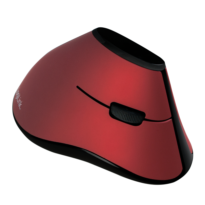 LogiLink Typhoon Ergonomic Vertical - Vertikale Maus - ergonomisch - optisch - 5 Tasten - kabellos - 2.4 GHz, Ansicht 4