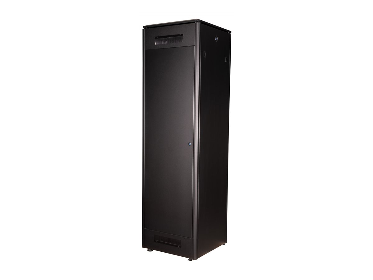 ROLINE 19 Zoll Netzwerkschrank Pro 47 HE 600x1000 BxT Glastür schwarz, Ansicht 3