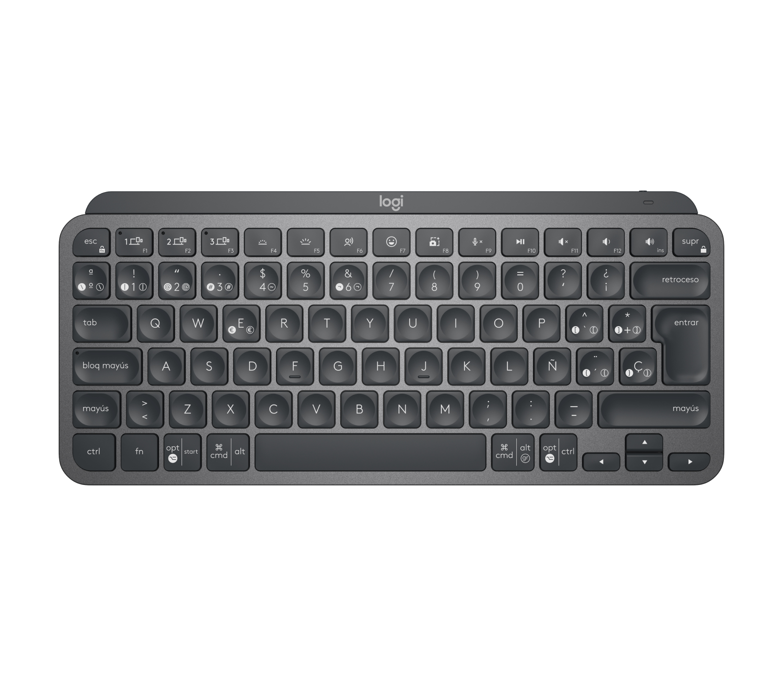 Logitech MX Keys Mini for Business - Tastatur - TL: Spanisch, QWERTY, Ansicht 2