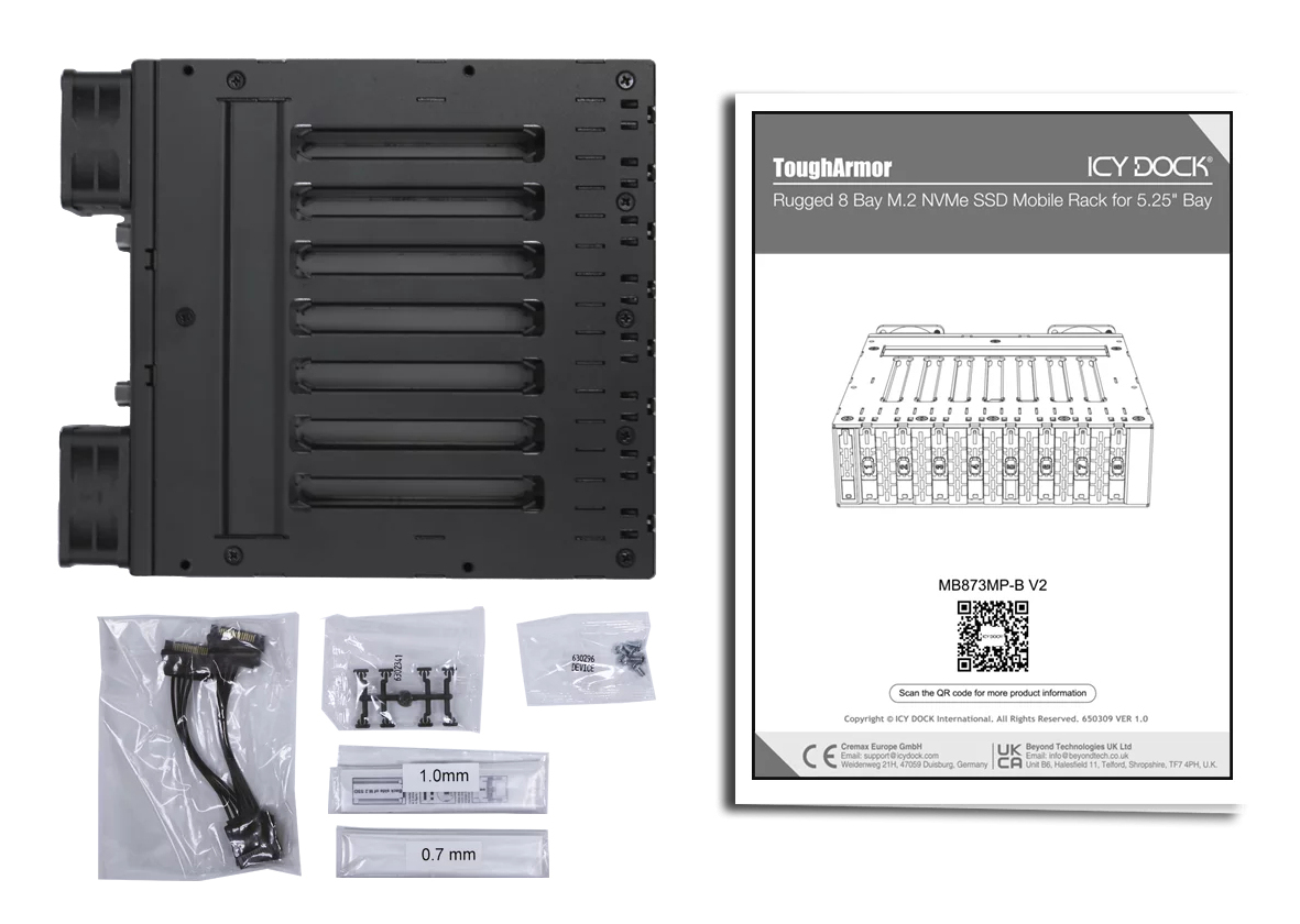 Icy Dock ToughArmor MB873MP-B V2 - Gehäuse für Speicherlaufwerke, Ansicht 2