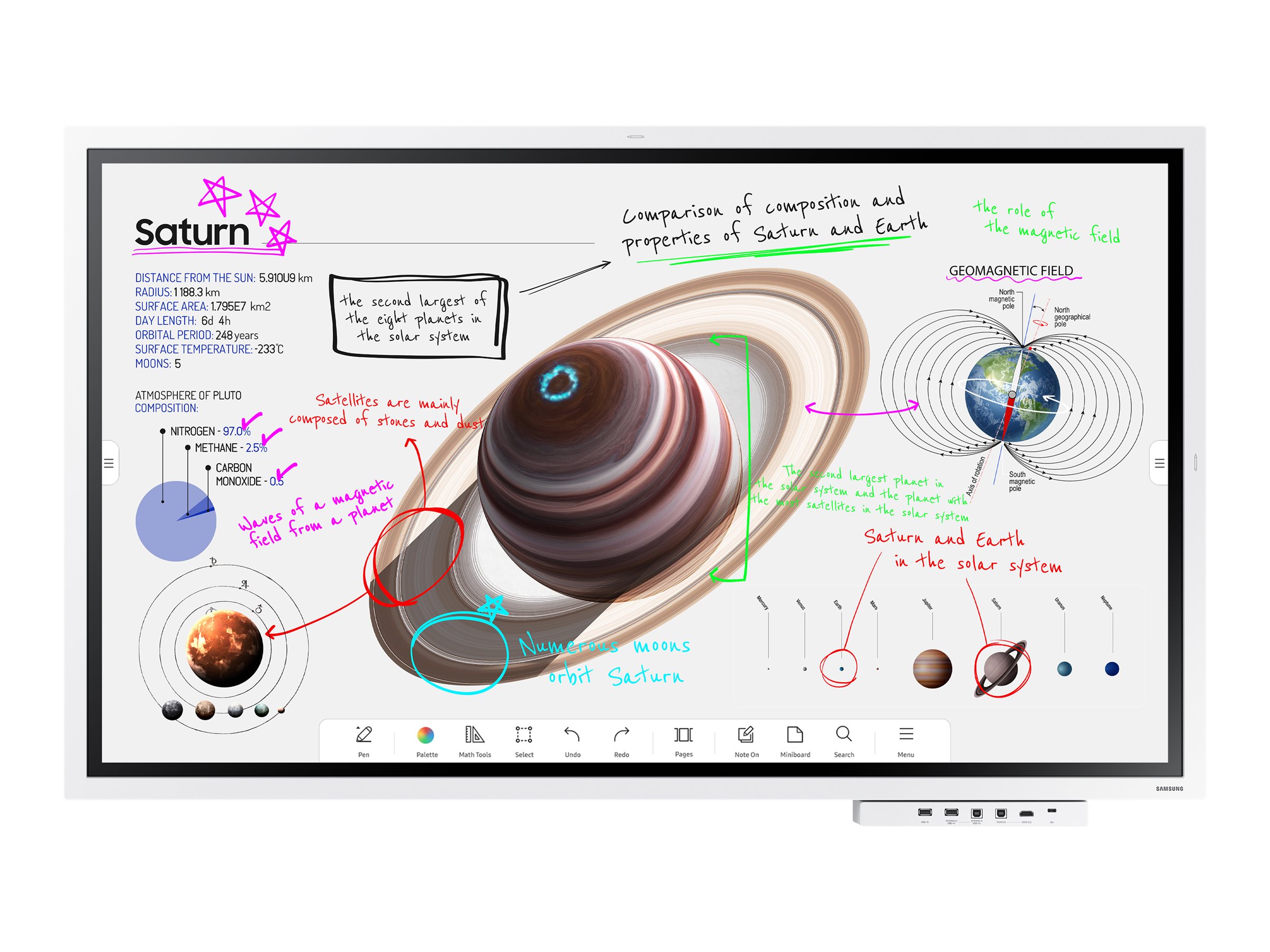 Samsung Flip Pro WM55B - 138.68 cm (55") Diagonalklasse WMB Series LCD-Display mit LED-Hintergrundbeleuchtung - educatio