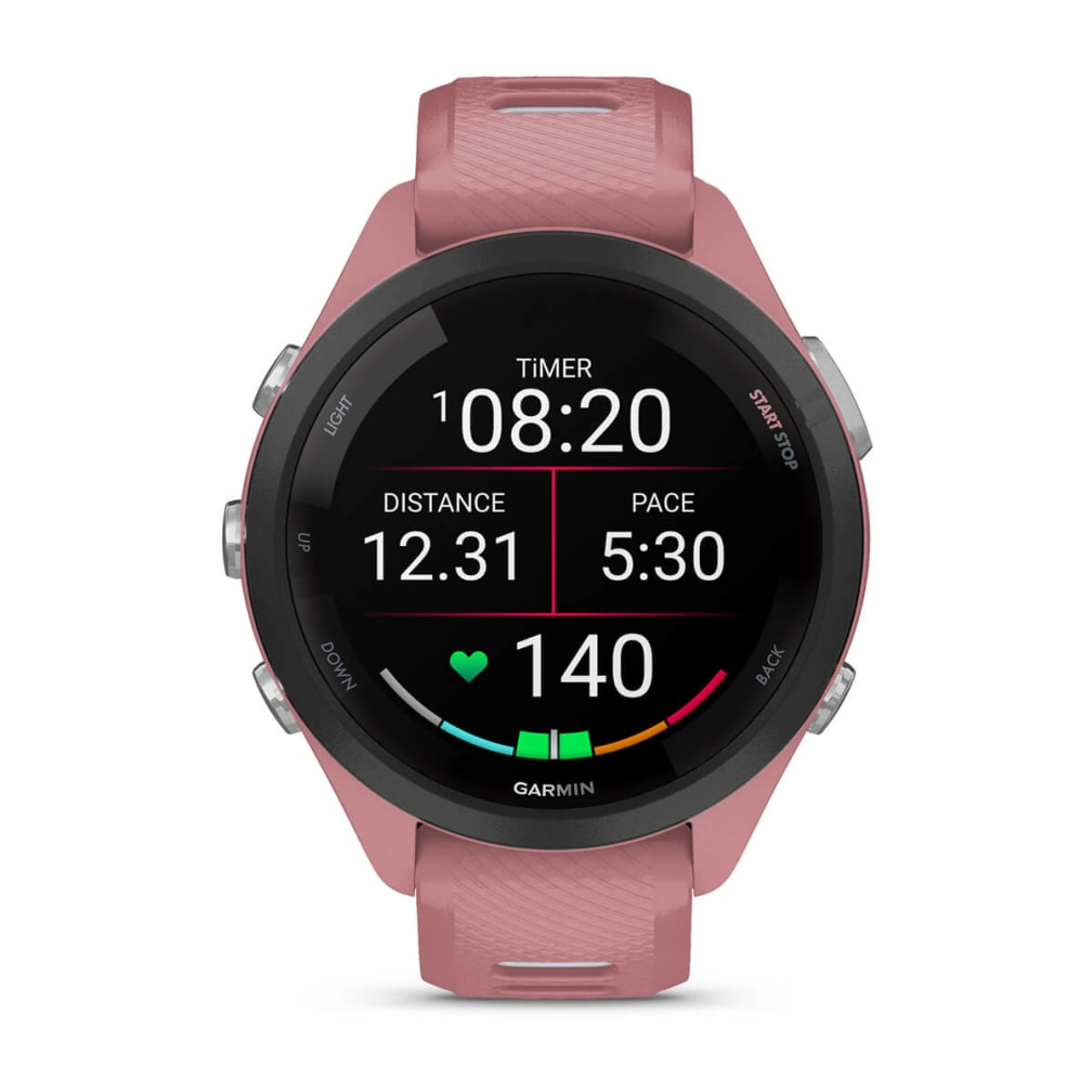 Garmin Forerunner 265S - 42 mm - Light Pink - intelligente Uhr mit Band - Handgelenkgröße: 115-178 mm - Anzeige 1.1, Ansicht 2