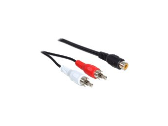 Delock Audiokabel - RCA männlich zu RCA weiblich