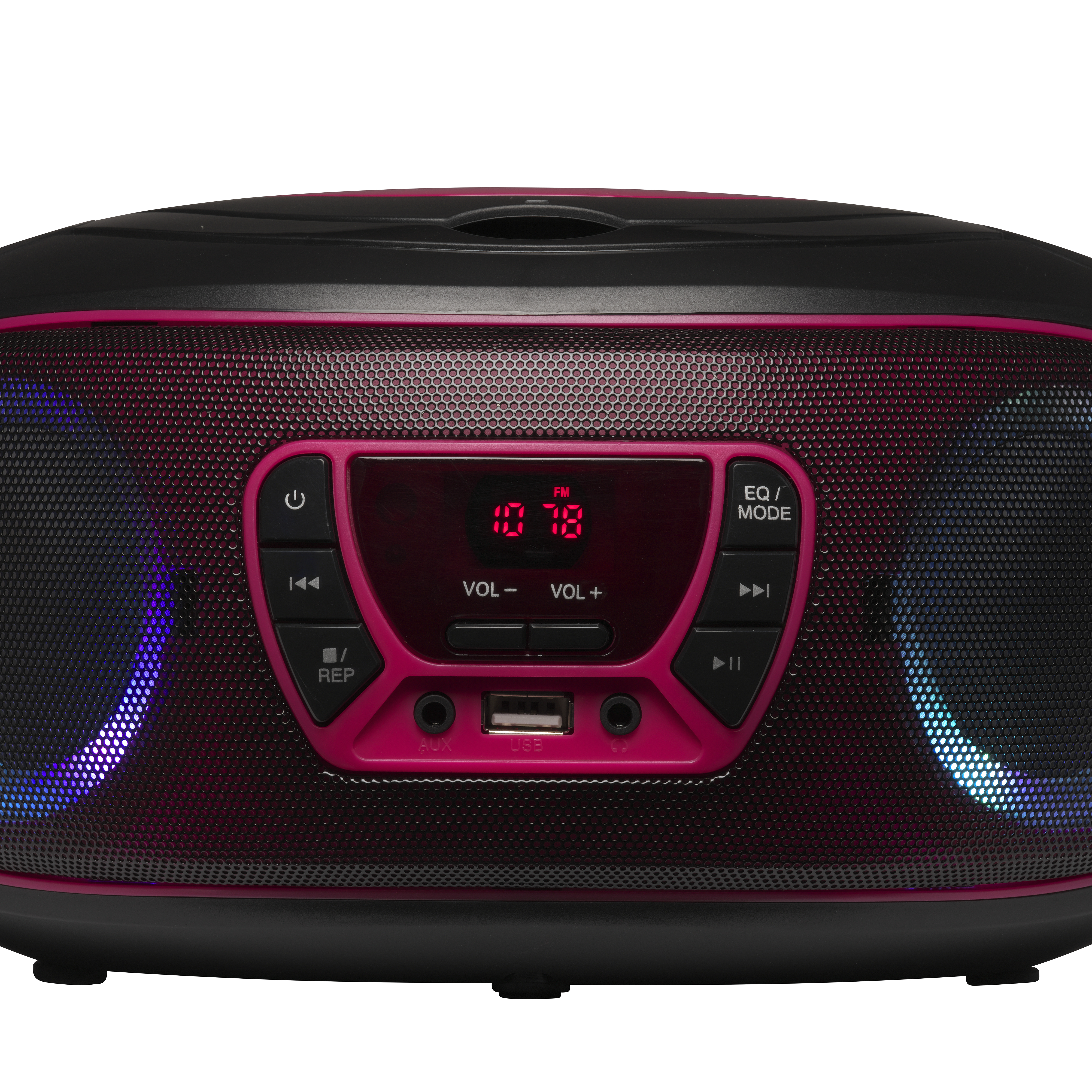 Inter Sales DENVER TCL-212BT - Ghettoblaster - 4 Watt - pink, Ansicht 3