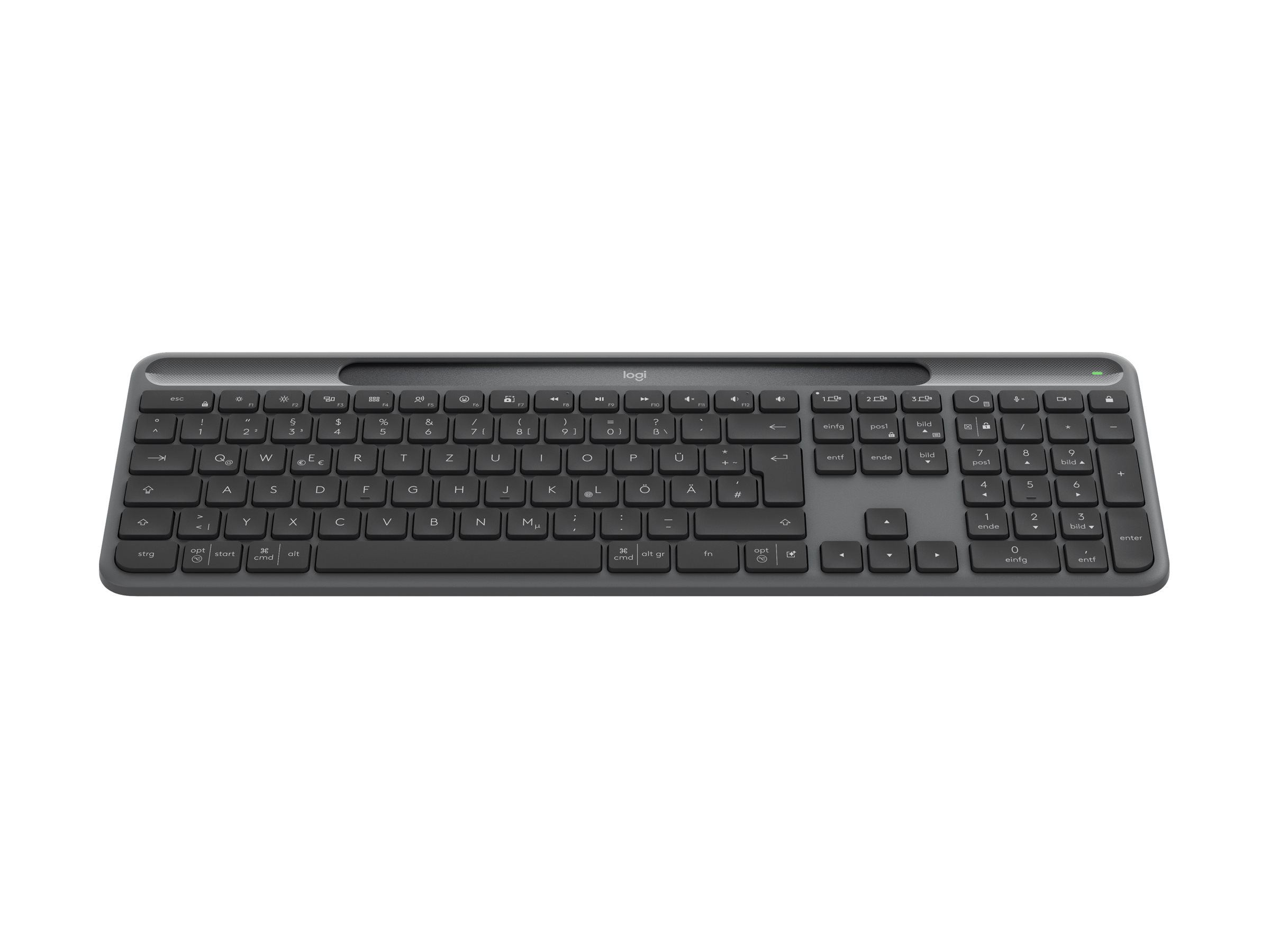 Logitech Signature Slim Solar+ K980 - Tastatur - TL: Deutsch, QWERTZ, Ansicht 3