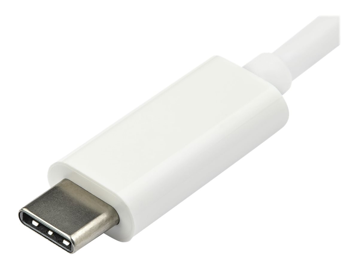 StarTech.com StarTech USB-C auf VGA Adapter - USB Typ-C zu VGA Video Konverter - Weiß - USB/VGA-Adapter - USB-C (M)