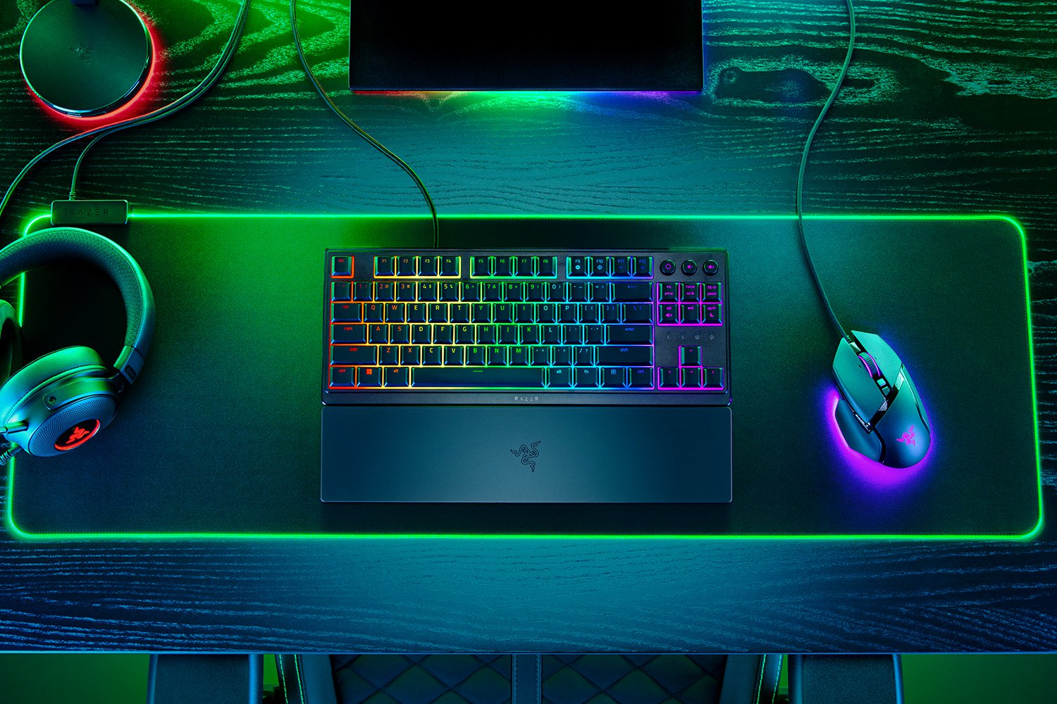 Razer Ornata V3 - Tastatur - Ohne Zehnertastatur - TL: Deutsch, QWERTZ, Ansicht 3
