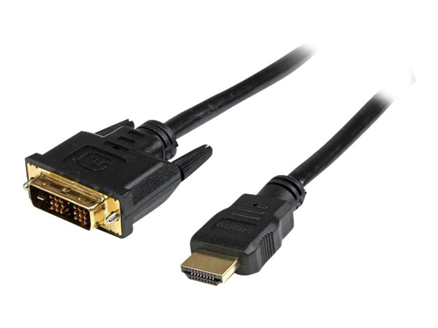 StarTech.com 1m HDMI auf DVI-D Kabel - HDMI zu DVI Adapterkabel bidirektional - St/St - Adapterkabel - HDMI männlich zu DVI-D männlich - 1 m