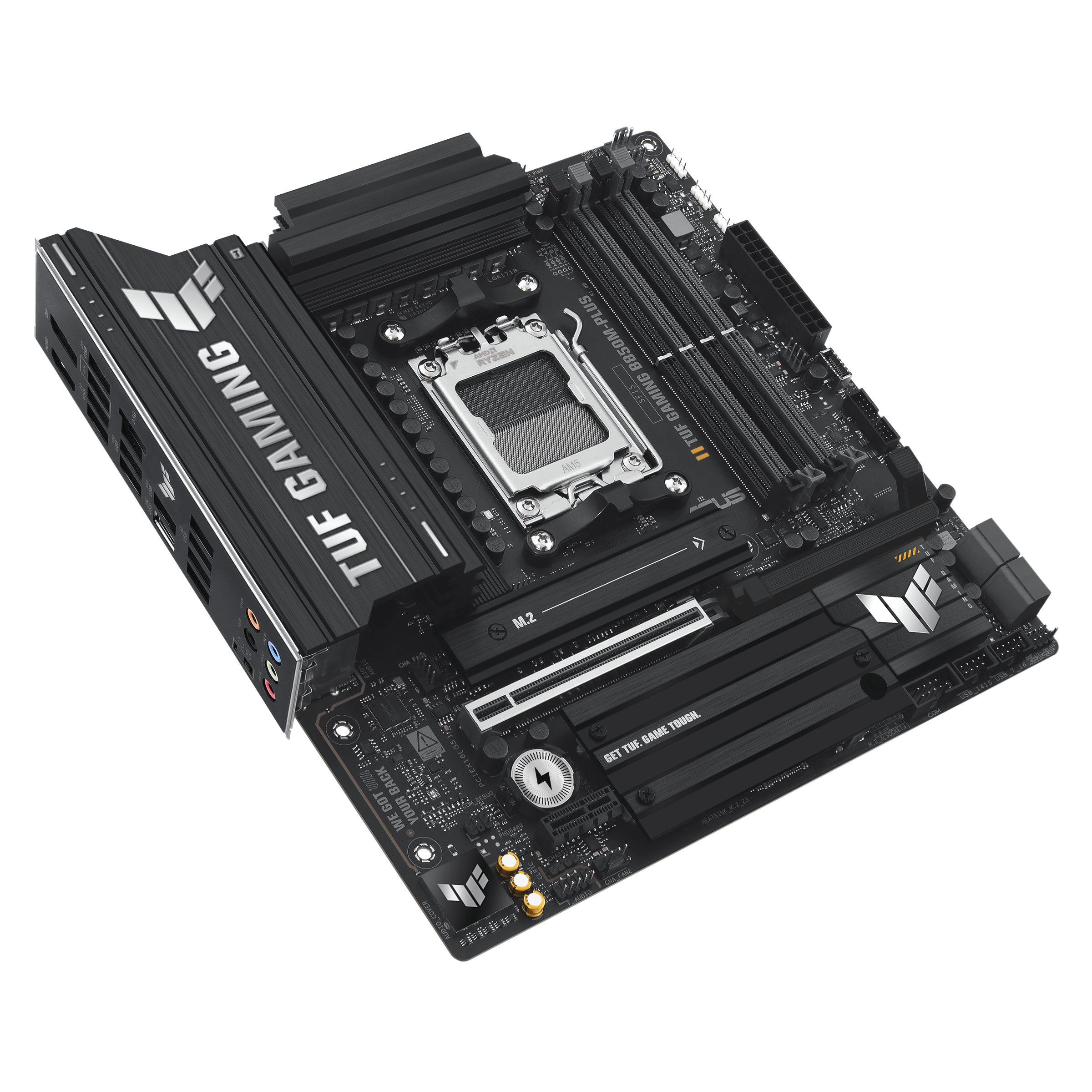 ASUS TUF GAMING B850M-PLUS - Motherboard - micro ATX - Socket AM5 - AMD B850 Chipsatz - Onboard-Grafik(CPU erforderlich), Ansicht 2