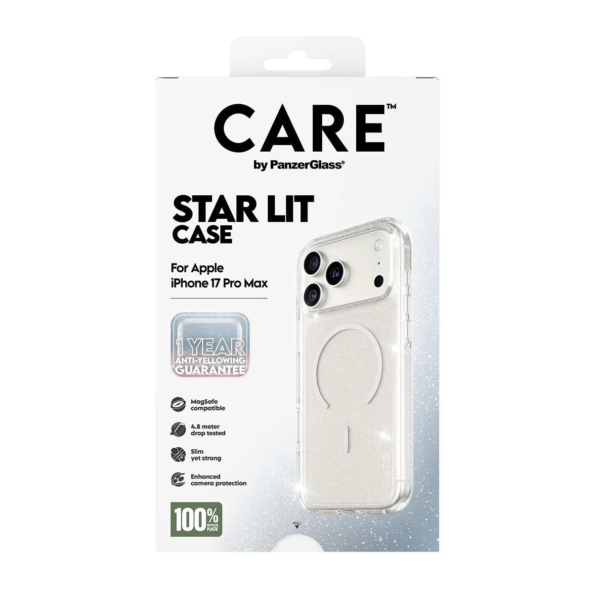PanzerGlass CARE by Flagship Case Urban Combat Star Lit w. White MagSafe iPhone 17, Ansicht 3