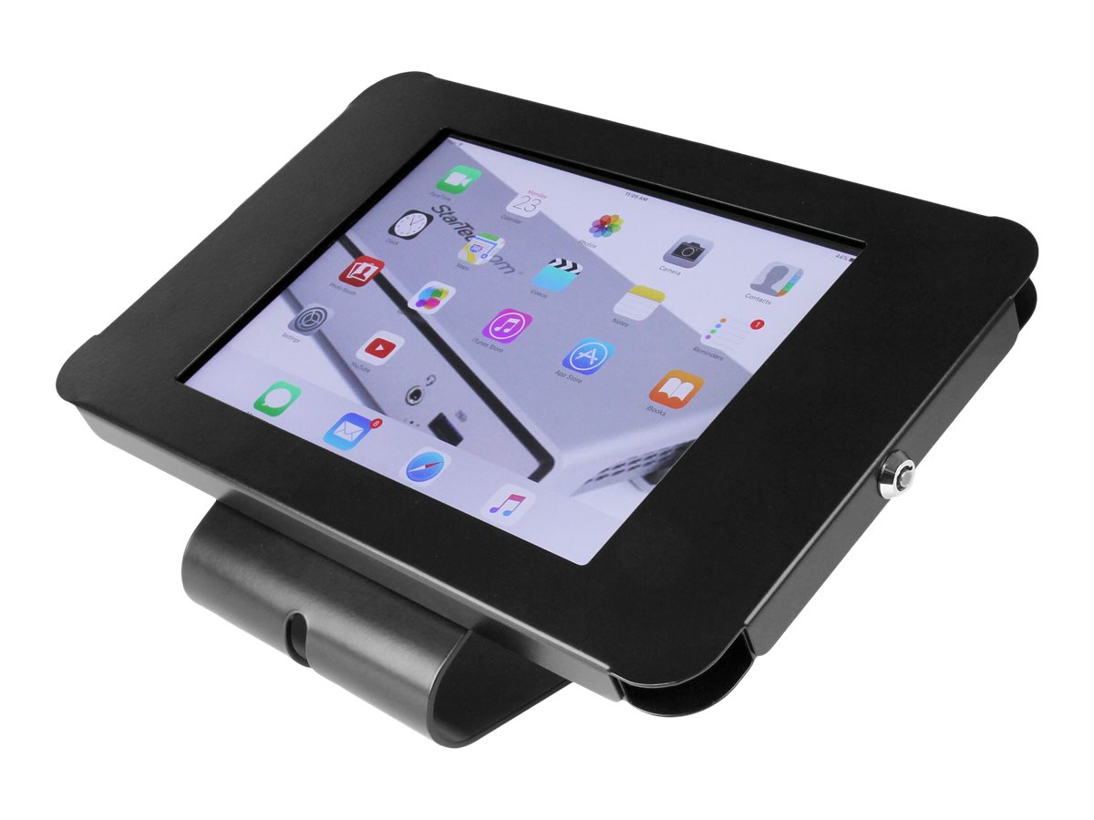 StarTech.com Startech Abschließbarer Tablet Ständer für iPad - Tablet Gehäuse Tisch  oder Wand montierbar - Unterstützt 9,7" iPad - Aufstellung (Montageklammer, Kissen, Frontplatte, Rückplatte)