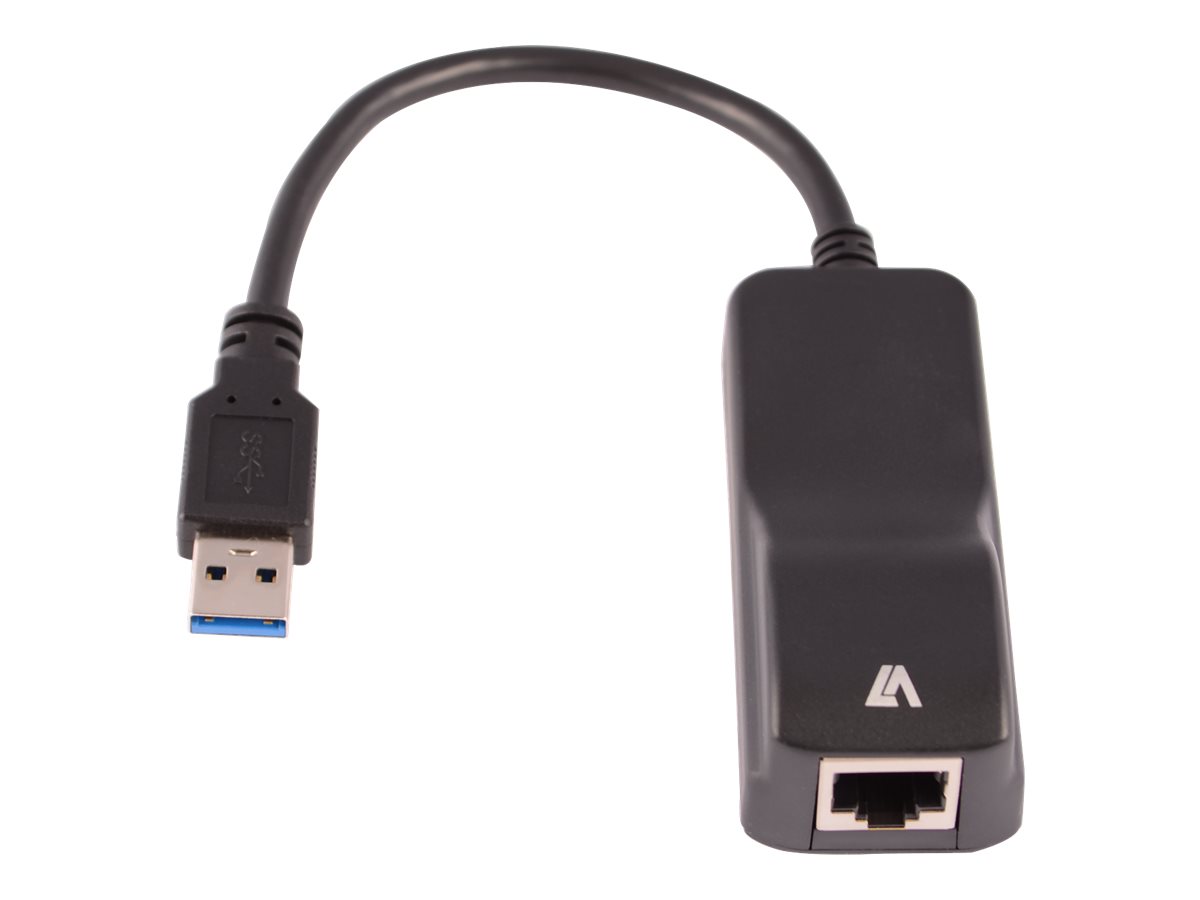 V7 - Netzwerkadapter - USB 3.0 - GigE - Schwarz