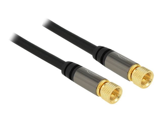 Delock HF-Kabel - F-Stecker männlich zu F-Stecker männlich