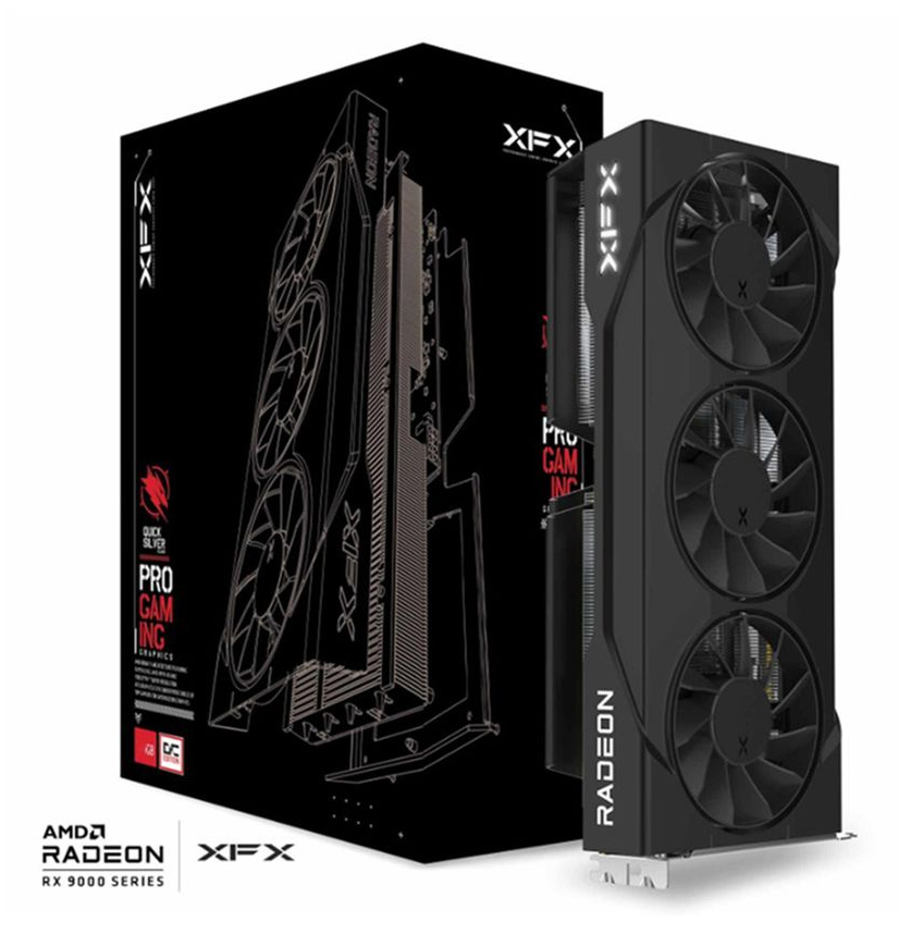 XFX Swift Radeon Rx 9060 Xt Oc Triple Fan Gaming Edition GDDR6 - Grafikkarte - PCI-Express, Ansicht 4