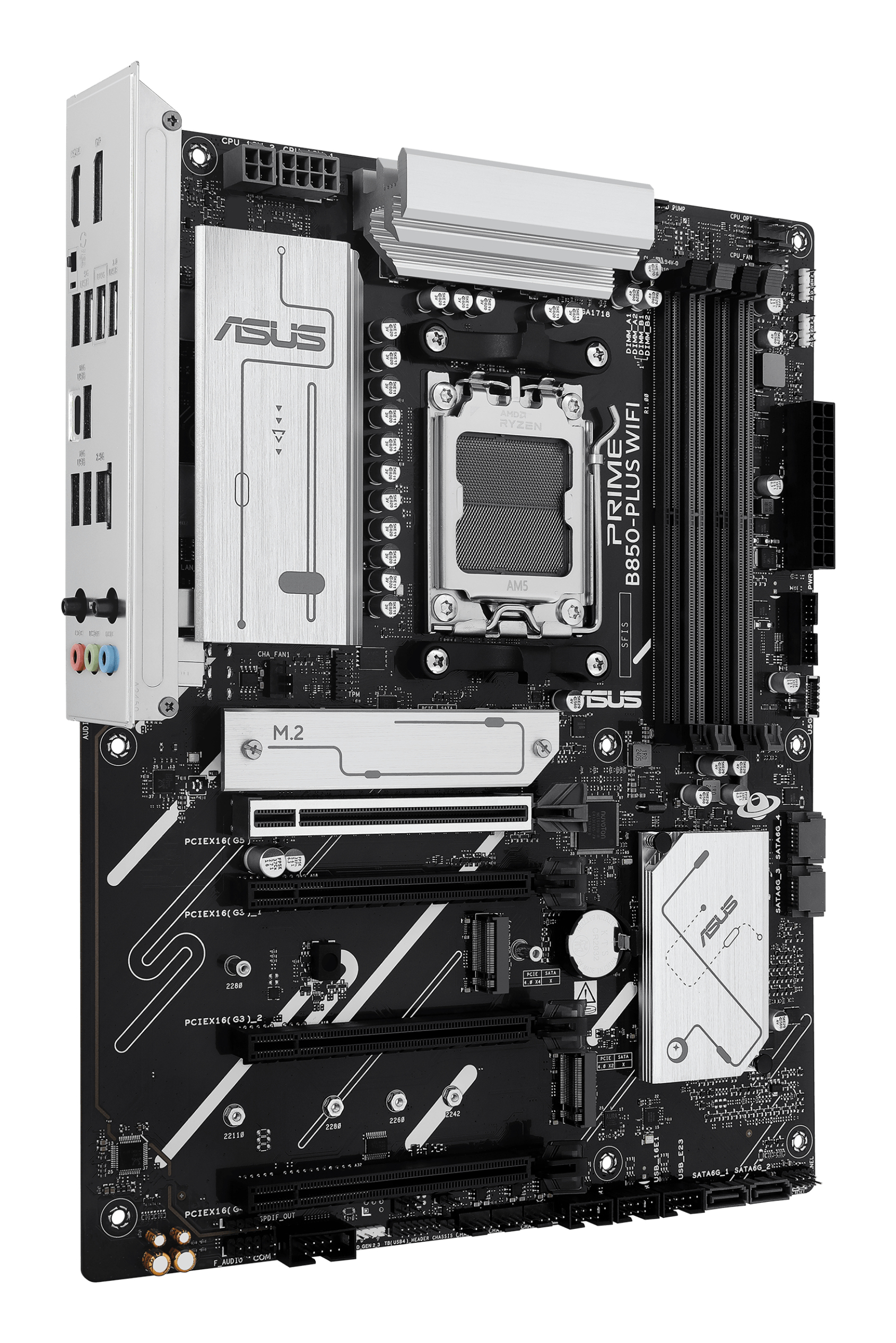 ASUS PRIME B850-PLUS WIFI - Motherboard - ATX - Socket AM5 - AMD B850 Chipsatz - Onboard-Grafik (CPU erforderlich), Ansicht 4