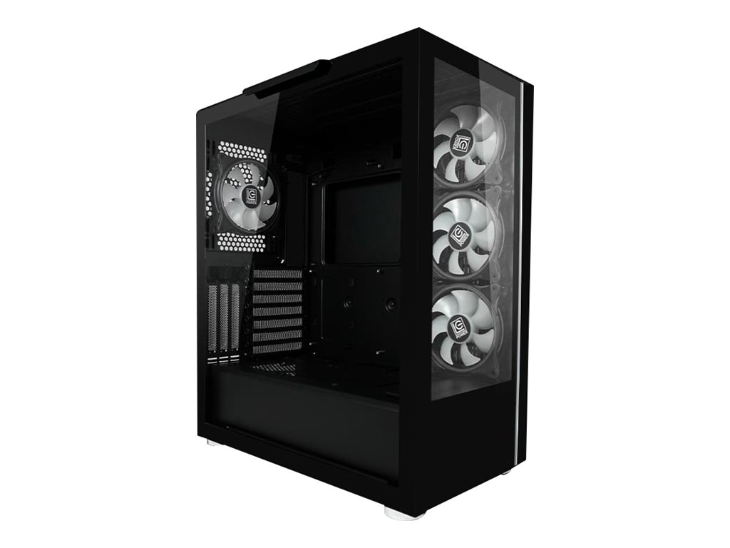 LC-Power Gaming 808B Skylla_X - Midi-Tower - E-ATX - Seitenteil mit Fenster (gehärtetes Glas)