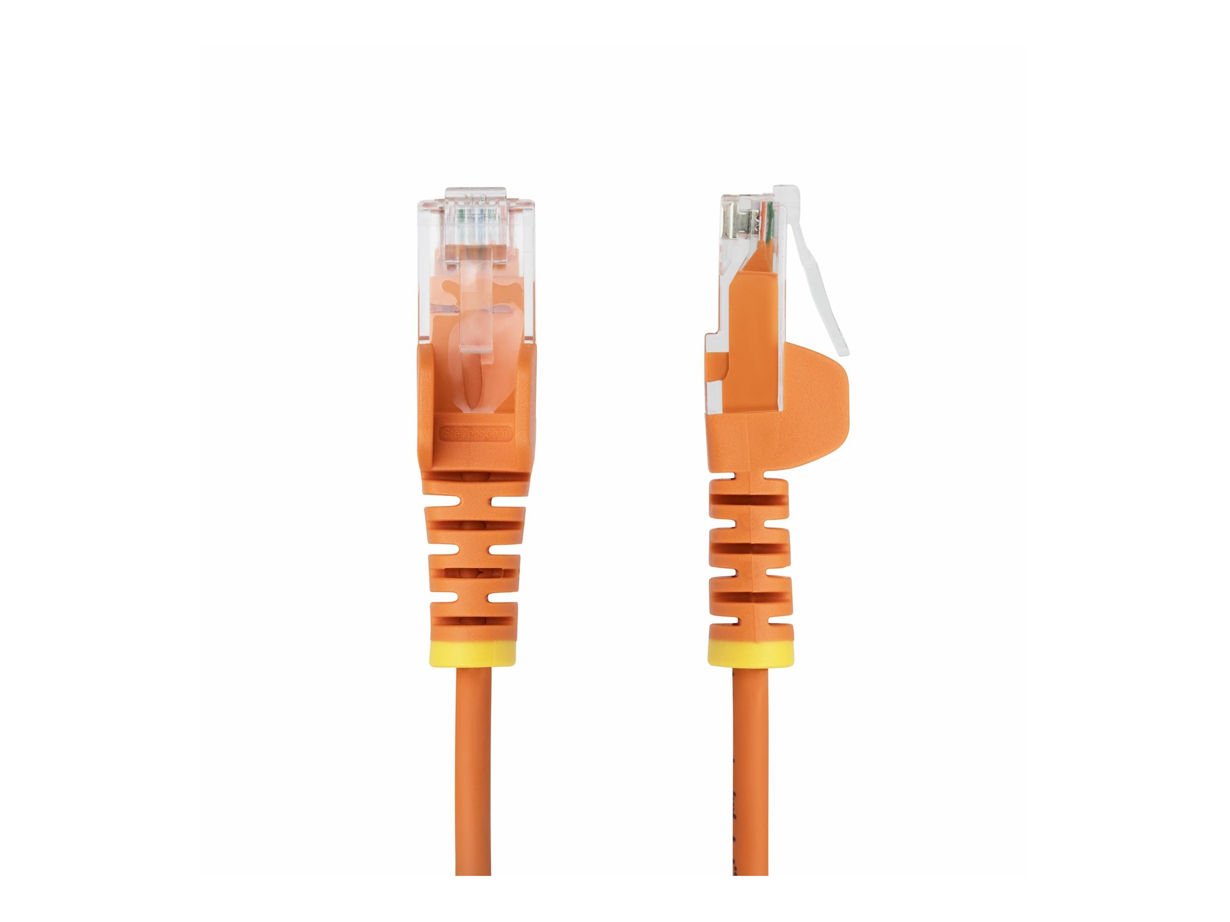 StarTech.com 10m Orange Slim CAT6 Ethernet Cable, Snagless, 28AWG, LSZH - Patch-Kabel - RJ-45 (M), Ansicht 3