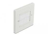 Delock Cable Management Cover 86 x 86 mm with white Brush Strips