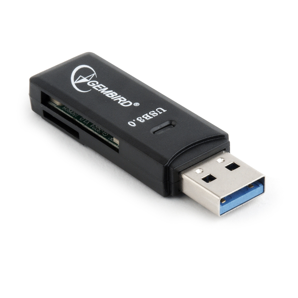 Gembird UHB-CR3-01 - Speicherstick (MS) - MicroSDXC - MiniSDHC - SD - SDHC - SDXC - Schwarz - USB - 17 mm - 60 mm, Ansicht 2