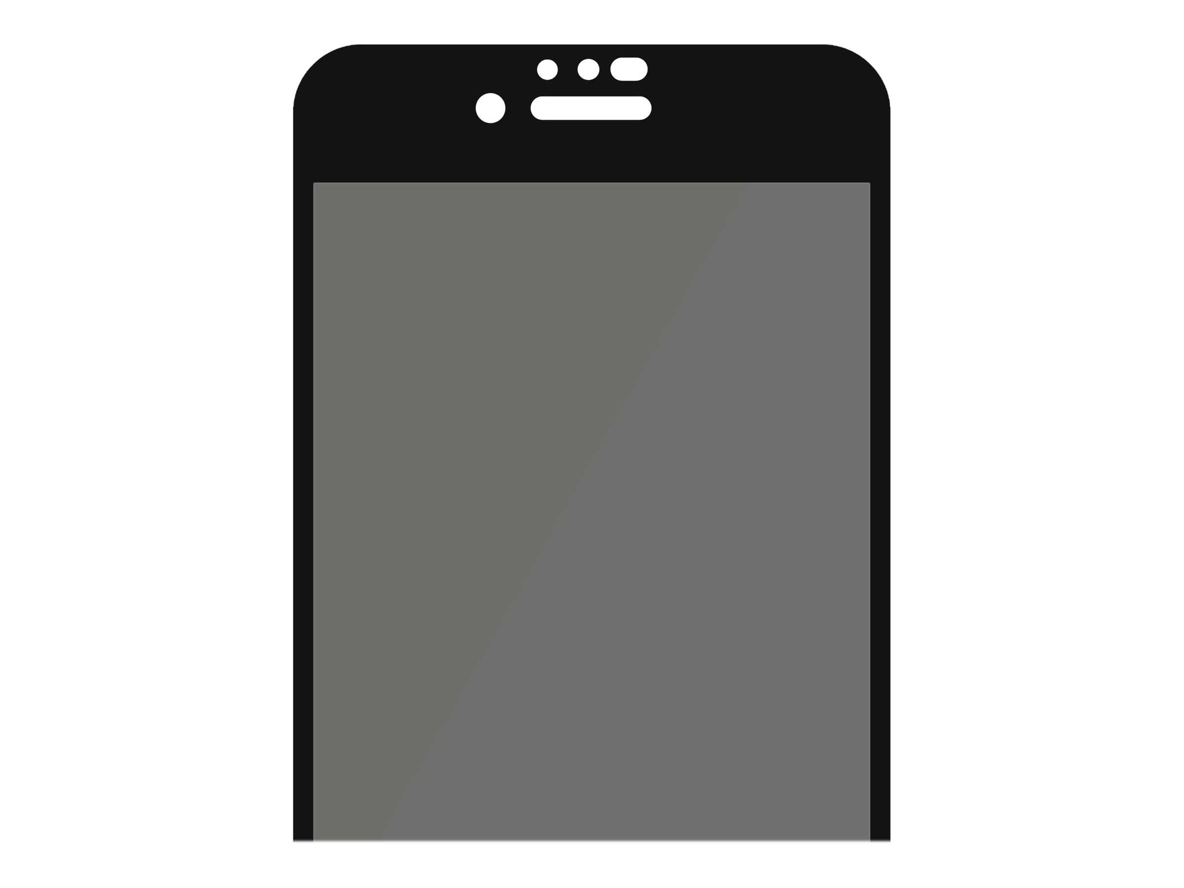 PanzerGlass Black & Case Friendly Privacy - Bildschirmschutz für Handy - Glas - mit Sichtschutzfilter - Schwarz, Ansicht 3