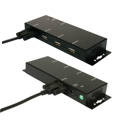 Exsys Ex 1166HMV - Hub - 4 x USB 2.0 - Desktop, Ansicht 3