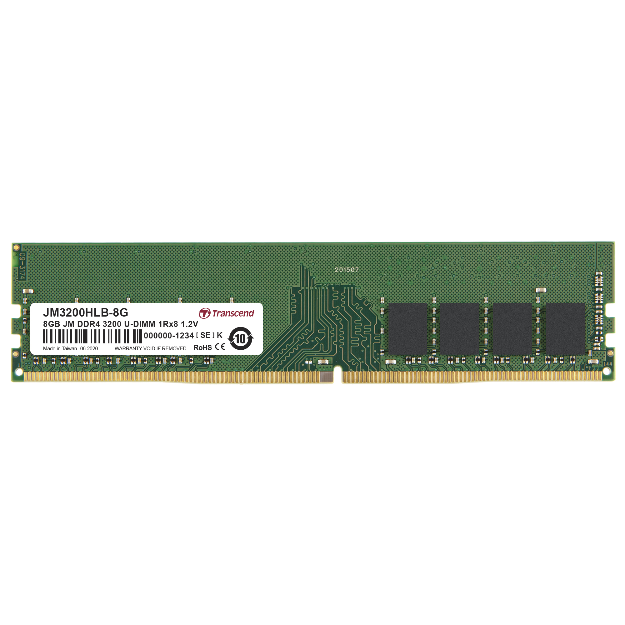 Transcend JetRAM - DDR4 - Modul - 8 GB - DIMM 288-PIN, Ansicht 2