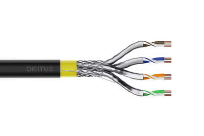 DIGITUS CAT 7A  S/FTP Datenkabel - Erdverlegekabel, 50 m Ring, Simplex, PE