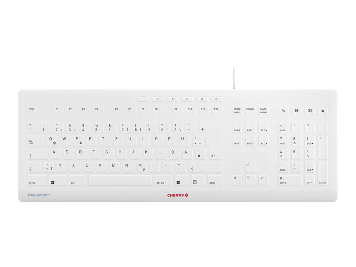 Cherry STREAM - Tastatur - USB - Deutsch - Tastenschalter: