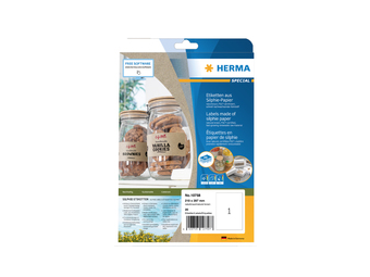 HERMA 10758 - Braun - Rechteck - Dauerhaft - 210 x 297 mm - A4 - Universal