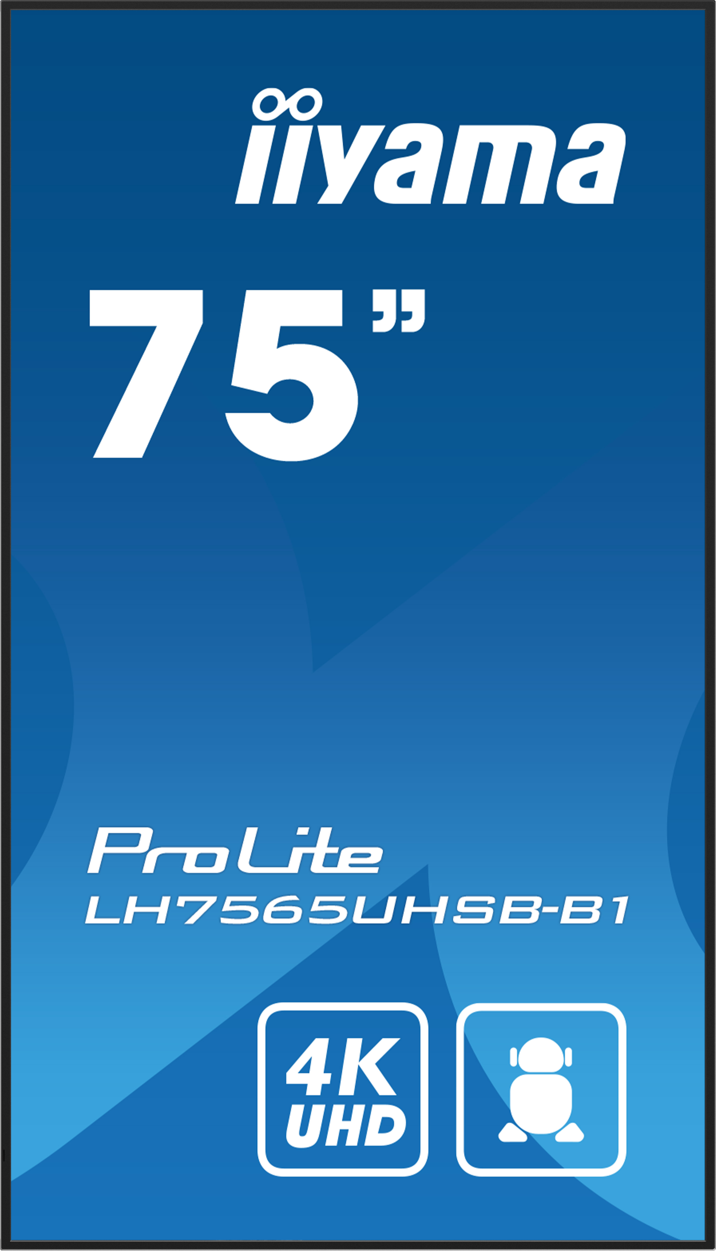 Iiyama ProLite LH7565UHSB-B1 - 190 cm (75) Diagonalklasse (189.2 cm (74.5), Ansicht 3